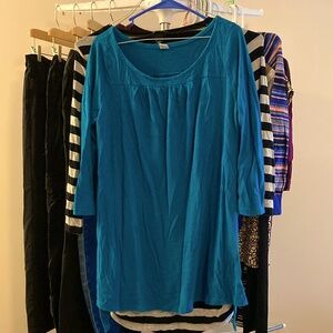 Old Navy XS Blue Maternity Top